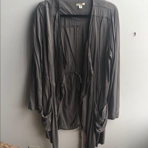 Francesca’s grey jacket